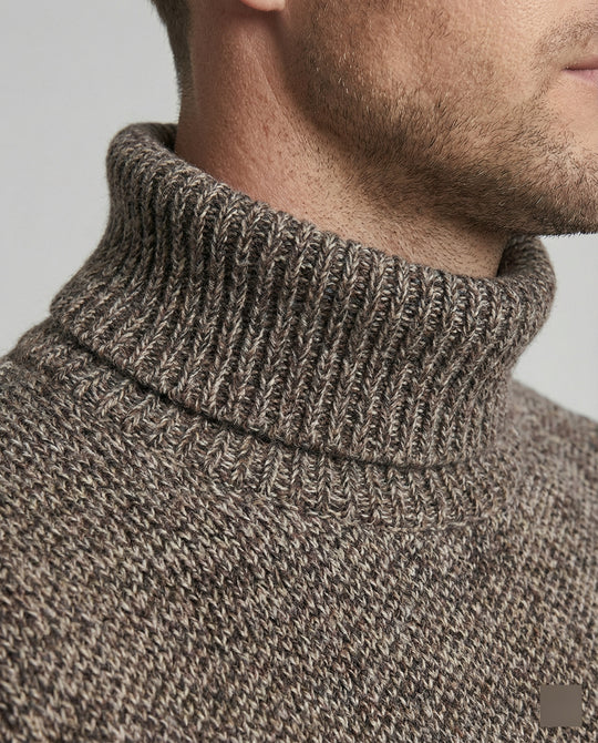 Herren Rollkragenpullover aus weicher Strickware R&B