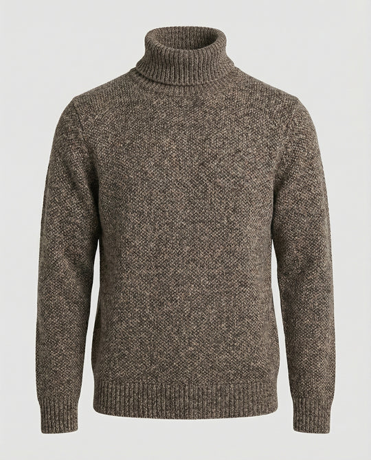 Herren Rollkragenpullover aus weicher Strickware R&B