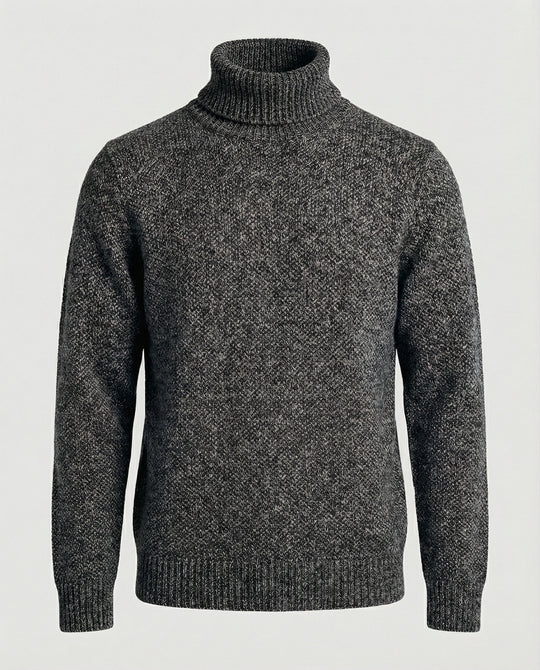 Herren Rollkragenpullover aus weicher Strickware R&B