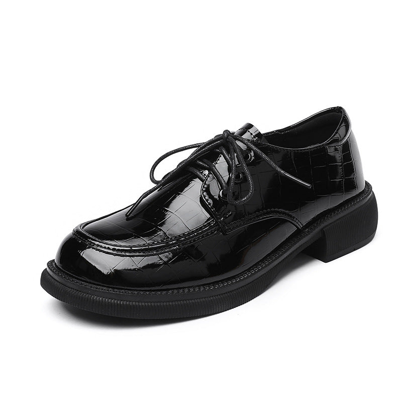 Damen Klassische Schnürschuhe aus hochwertigem Kunstleder mit rutschfester Sohle R&B