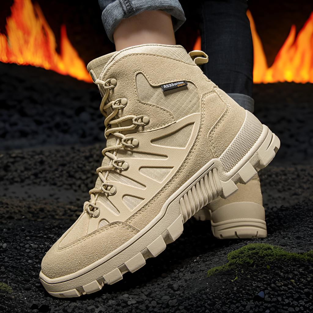 Herren robuste Outdoor-Stiefel mit isolierender Sohle und strapazierfähigem Obermaterial R&B