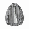 Herren Langarmhemd mit elegantem Streifenmuster und bequemen Passform