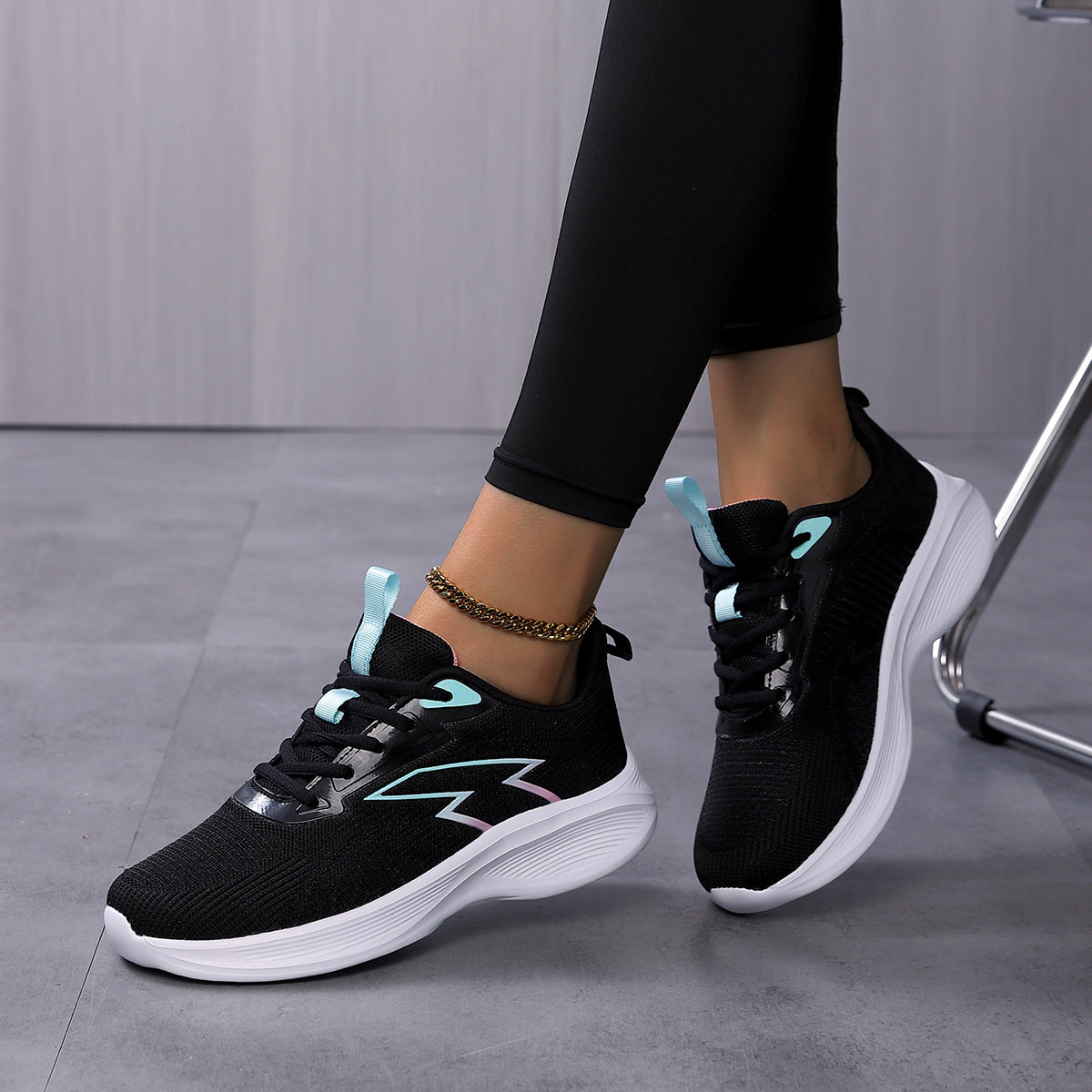 Damen Sportliche Sneaker mit atmungsaktivem Obermaterial und dämpfender Sohle  1773793983