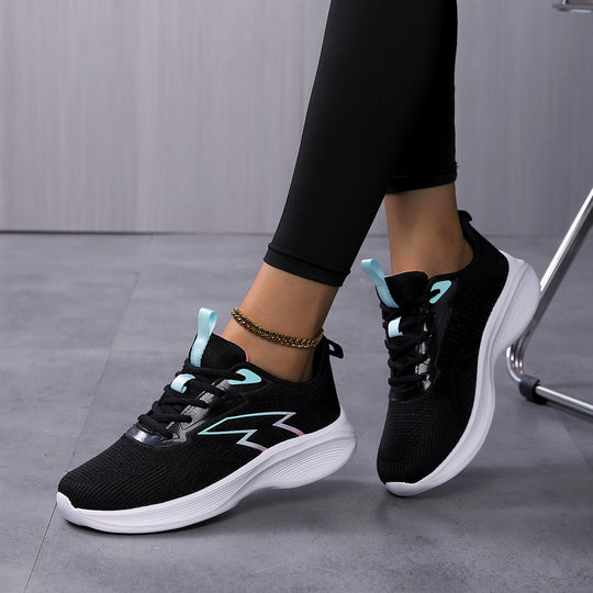 Damen Sportliche Sneaker mit atmungsaktivem Obermaterial und dämpfender Sohle R&B 1773793983