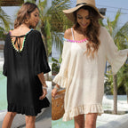 Damen lässiges Strandkleid mit verspielten Details R&B