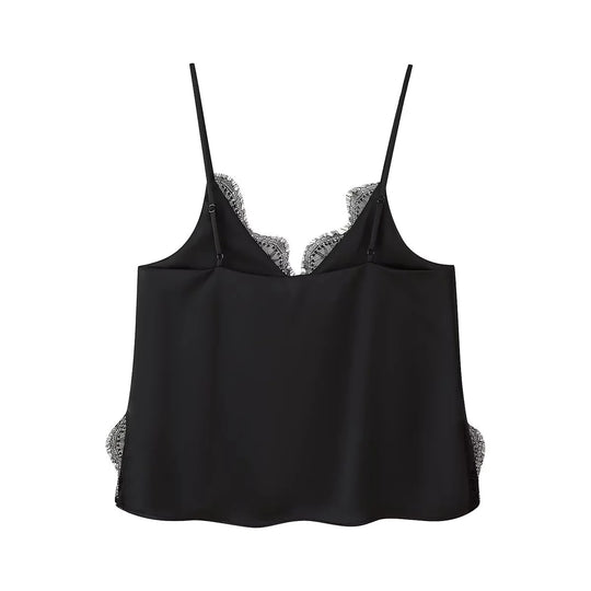 Damen Eleganter Midirock mit zartem Spitzenbesatz R&B