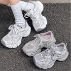 Damen Sportliche Casual Sneakers mit atmungsaktivem Obermaterial und dämpfender Sohle R&B