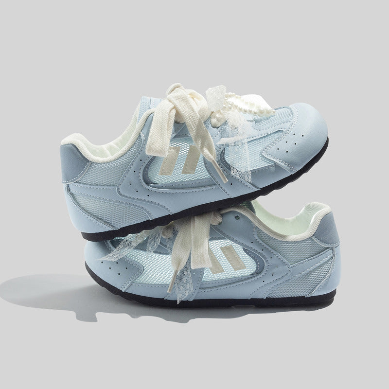 Damen Sportliche Sneakers mit innovativem Riemenanpassungssystem und atmungsaktiver Mesh-Oberfläche