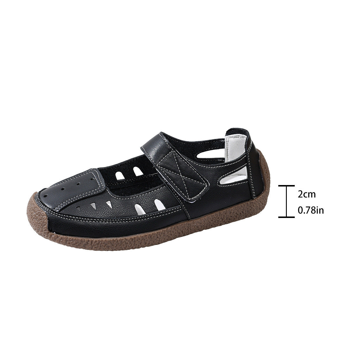 Damen Atmungsaktive Sandalen mit verstellbarem Klettverschluss und rutschfester Sohle R&B