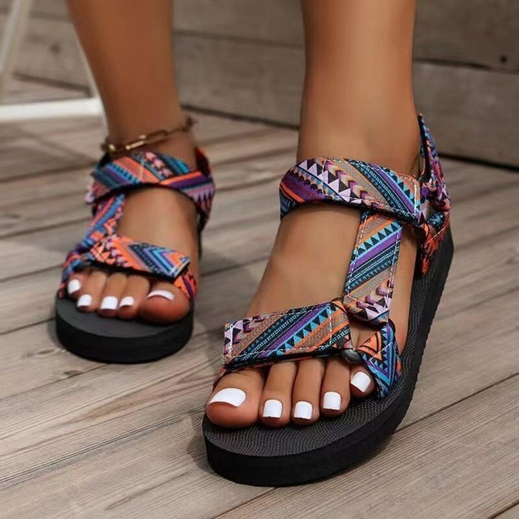 Damen Komfortable und modische Sandalen mit verstellbaren Riemen