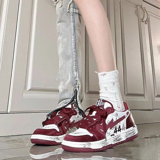 Damen Sportliche Sneakers mit auffälligem Design und komfortabler Dämpfung R&B