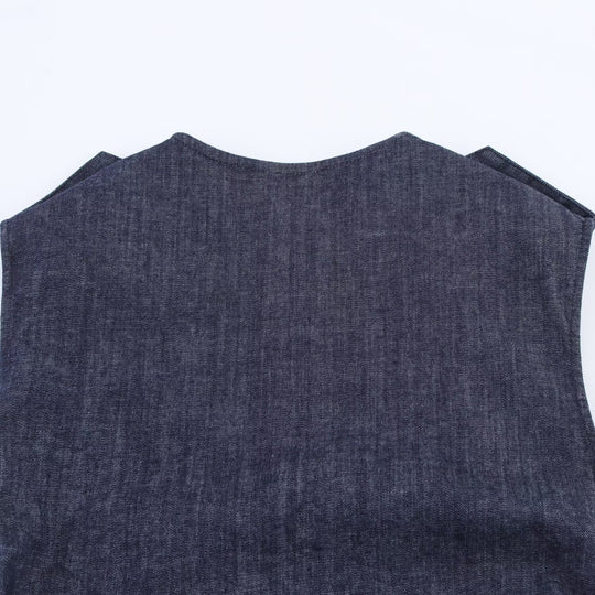 Damen Jeanskleid mit Wickelgürtel und eleganten Druckknöpfen R&B