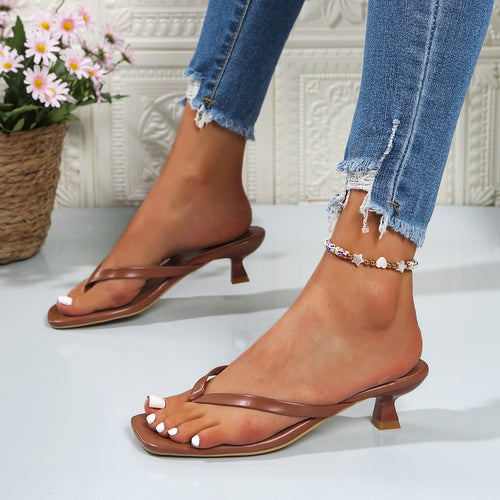 Damen Trendige und elegante Flip-Flop Sandalen mit komfortablem Fußbett R&B
