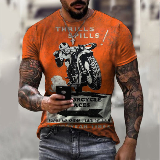 R&B | Bedrucktes loses Pullover-T-Shirt