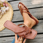 Damen Sandalen mit gekreuzten Riemen R&B