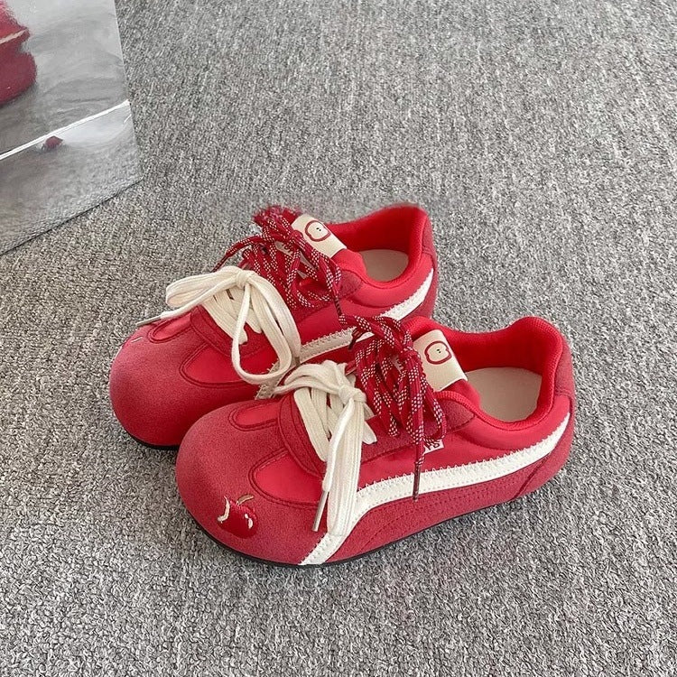 Damen Sportliche Sneakers mit innovativer Schnürung und farbenfrohem Design R&B