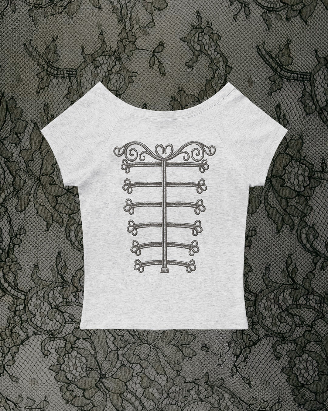 Damen Elegantes T-Shirt mit skulpturalem Design R&B