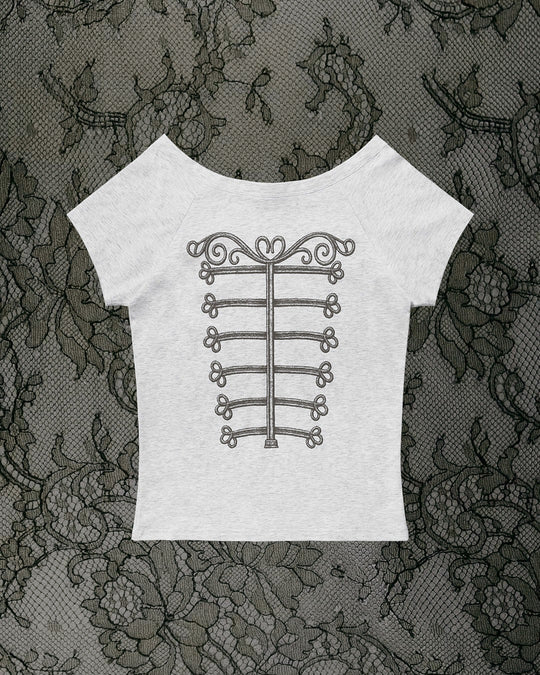 Damen Elegantes T-Shirt mit skulpturalem Design R&B