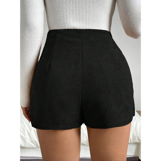 Damen Minirock mit Knopfdetails R&B