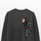 Damen Strickjacke mit floralem Stickdesign R&B