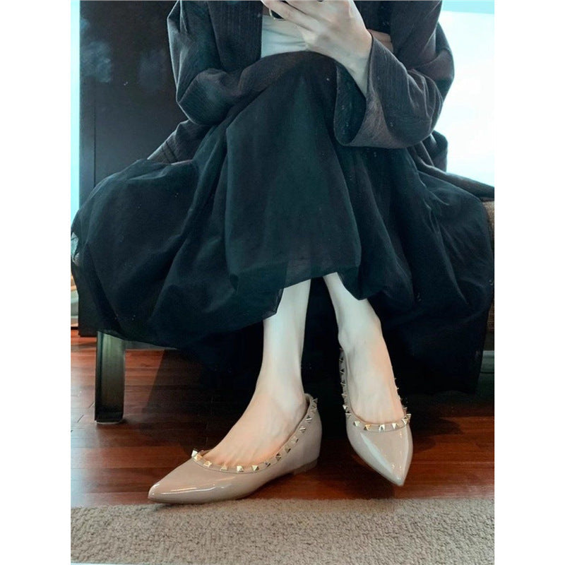 Damen spitze Ballerinas mit dekorativem Riemchen R&B