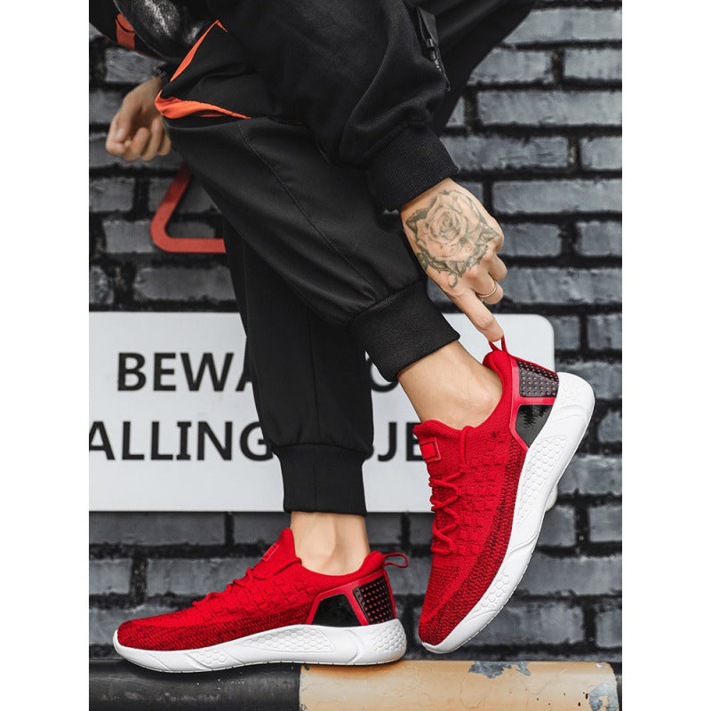 Damen Sportliche Leichtathletik Sneaker mit atmungsaktiver Struktur und dämpfender Sohle R&B