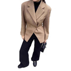 Damen Eleganter Zweireiher Blazer im modernen Schnitt R&B