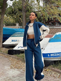 Damen sportlicher Jogginganzug mit modischem Schnitt und elastischen Bündchen R&B