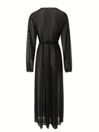 Damen Transparenter Maxikleid R&B