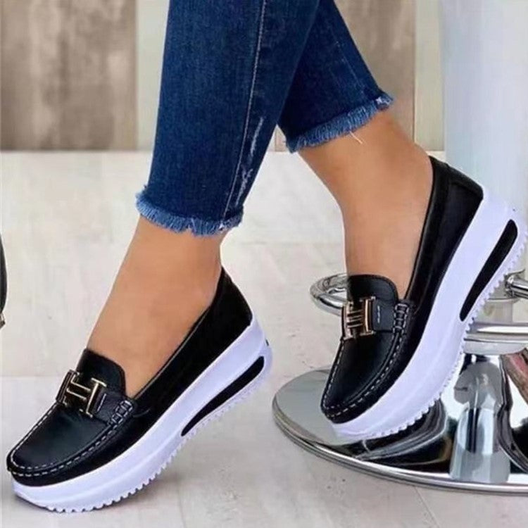 Damen modische Mokassins mit sportlichem Look und gepolsterter Sohle R&B