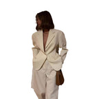 Damen eleganter Blazeranzug mit tailliertem Schnitt und praktischen Taschen R&B