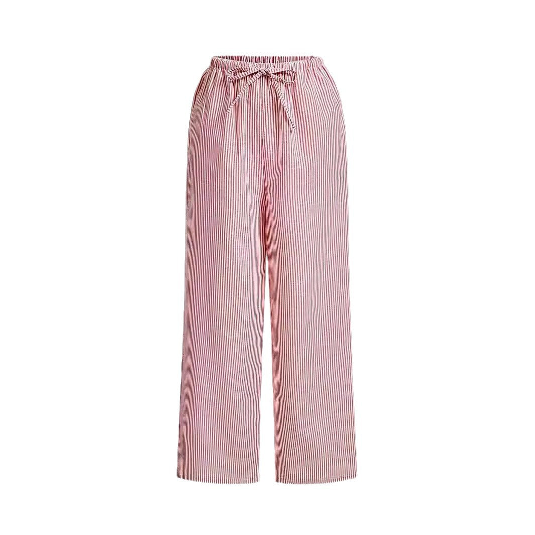 Damen Hochtaillierte Freizeithose mit breitem Bein R&B