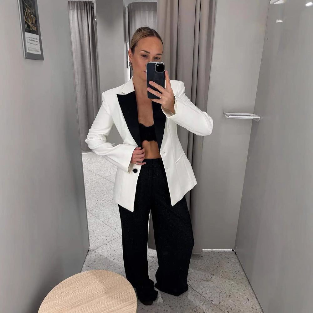 Damen Blazer mit kontrastierendem Revers R&B