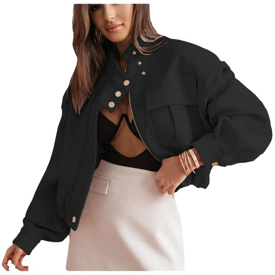 Damen stylische Bomberjacke R&B