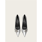 Damen elegante High Heel Pumps mit Schmuckakzent R&B