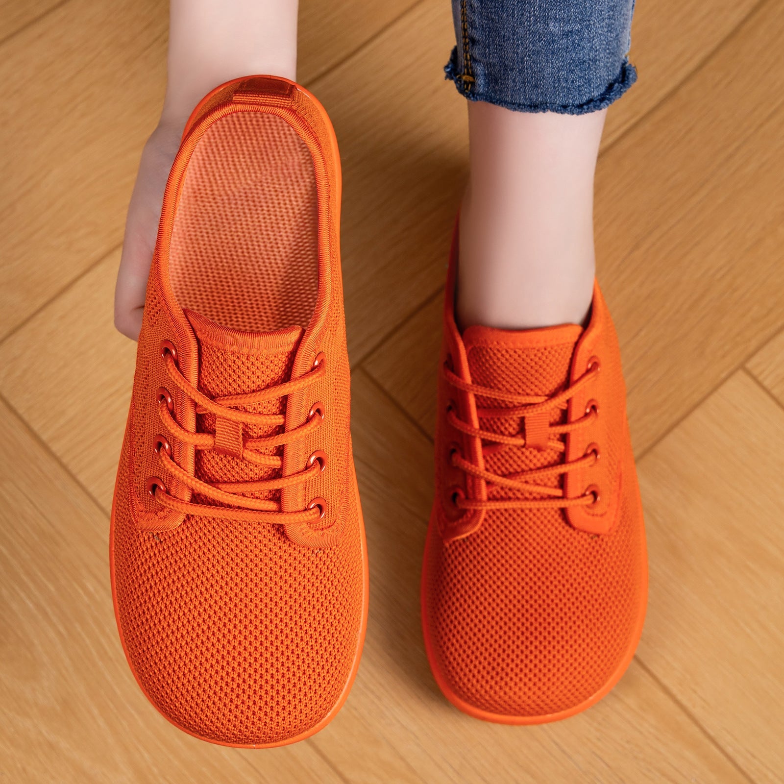 Damen Leichte und atmungsaktive Schnürschuhe mit flexiblem Obermaterial R&B
