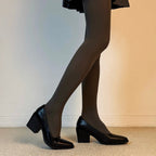 Damen Elegante Stiefeletten mit quadratischer Zehenform und bequemem Blockabsatz