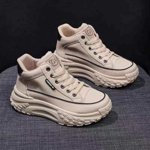 Damen Hohe Plateau Sneakers mit trendiger Silhouette und rutschfester Sohle