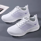 Damen Leichte und atmungsaktive Laufschuhe mit flexiblem Mesh-Obermaterial