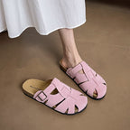 Damen bequeme Sandalen mit modischer Schnallenverzierung