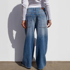 Damen Weit geschnittene Jeans im lässigen Oversized-Stil R&B