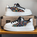 Damen modische Sneakers mit textilem Obermaterial und extravaganten Mustern R&B