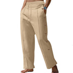 Herren elegante Sommerhose mit seitlichen Knöpfen R&B