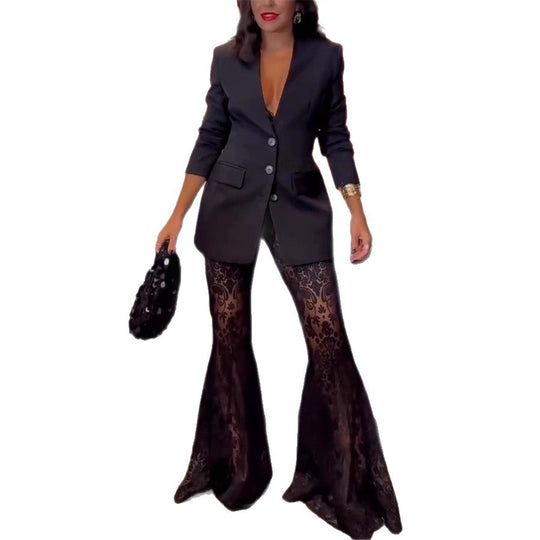 Damen Elegante Blumenmuster-Langhose im Vintage-Stil R&B