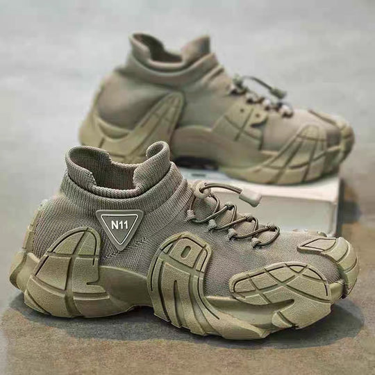 Damen sportliche High-Top Sneakers mit innovativer Sohlentechnologie R&B