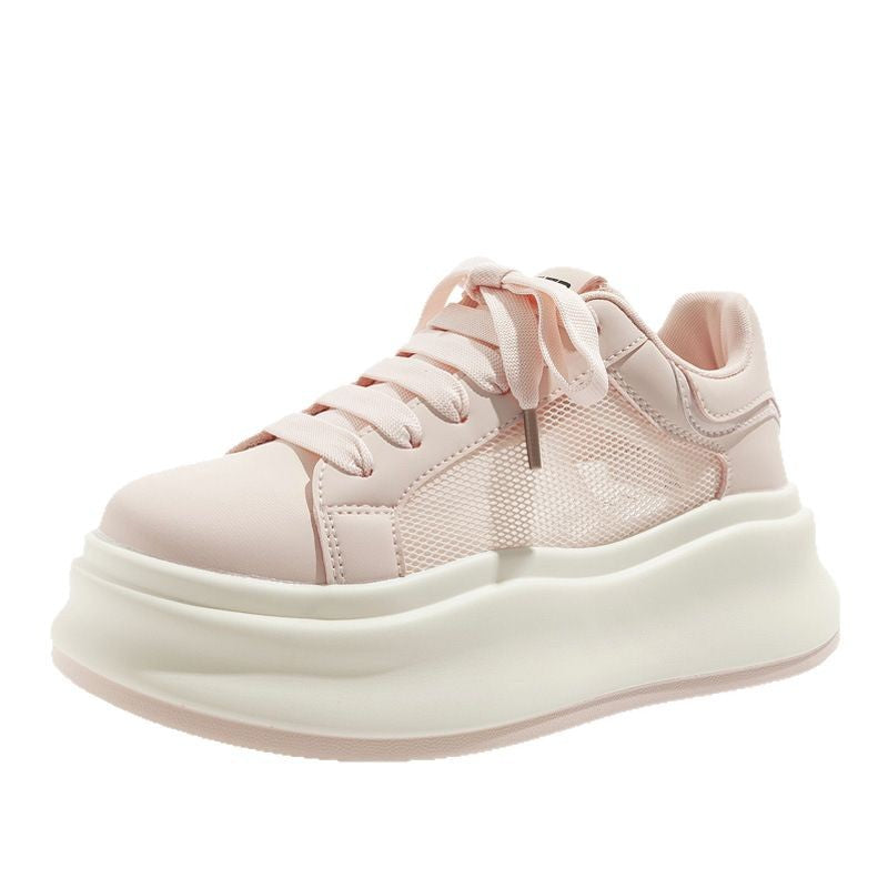 Damen Sportliche Plattform Sneakers mit atmungsaktivem Mesh-Obermaterial und rutschfester Sohle R&B