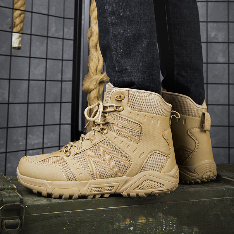 Damen Hochgeschlossene Outdoor-Wanderschuhe mit rutschfester Sohle und atmungsaktiver Membran