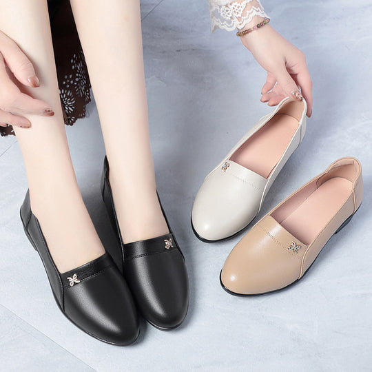 Damen elegante Slipper mit modischem Schmuckdetail und bequemer Sohle R&B