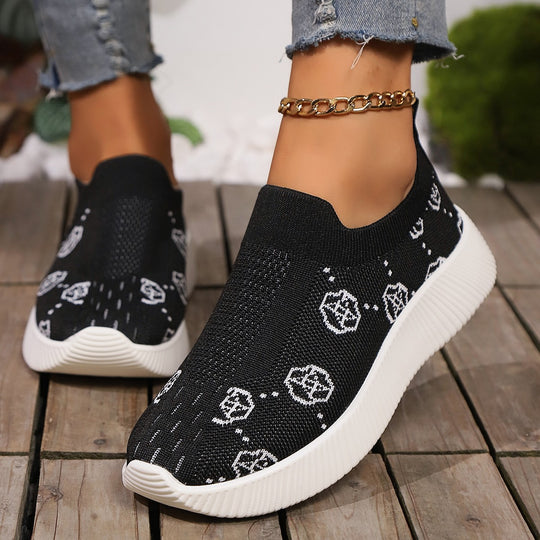Damen atmungsaktive Slip-On Sneakers im modernen Design mit komfortabler Sohle R&B