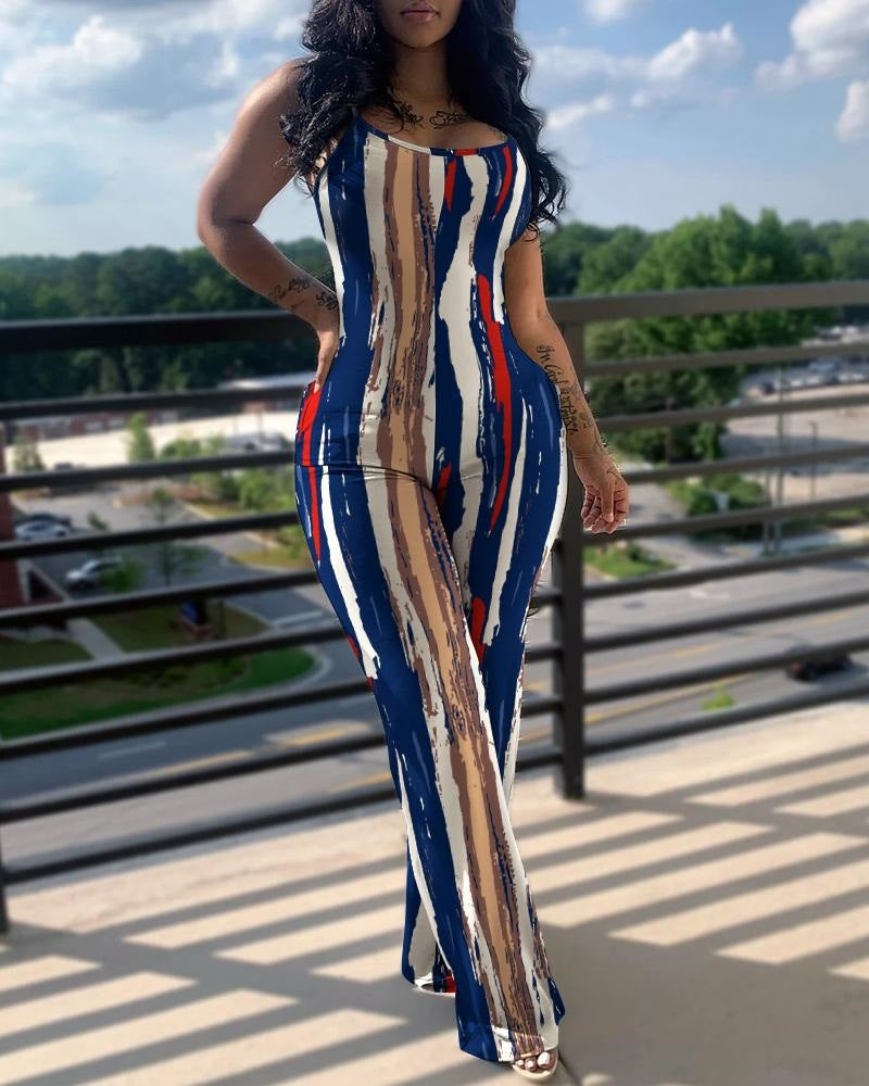 Damen Jumpsuit im modernen Streifenlook R&B